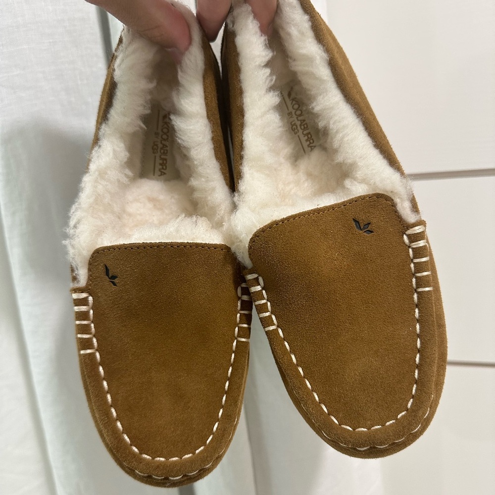 Koolaburra Chestnut Suede Slippers